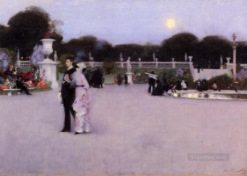  singer pintura - En el jardín de Luxemburgo John Singer Sargent